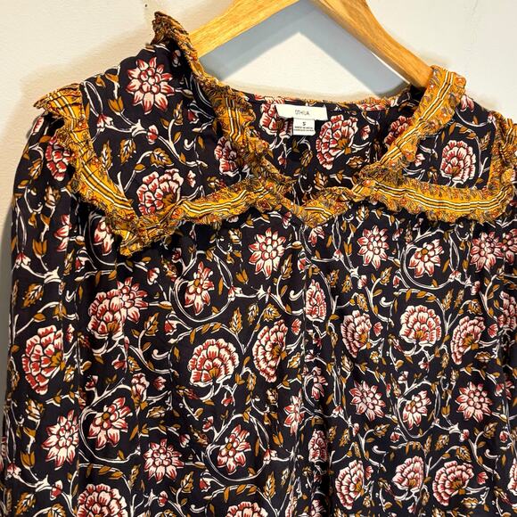 Anthro Othilia Sera Ruffled Blouse - size Small - Picture 3 of 7